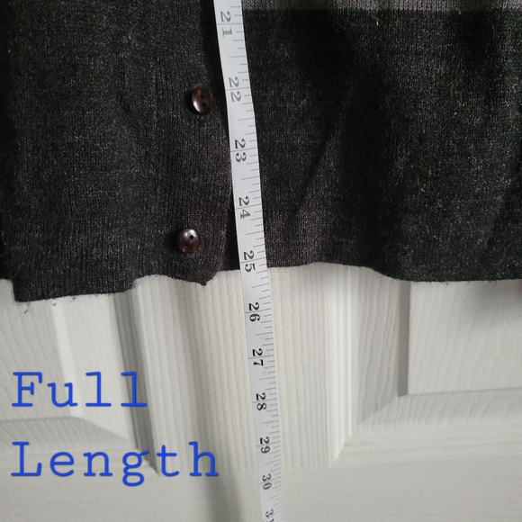 Striped Long Sleeve Button Up Cardigan - Picture 2 of 10